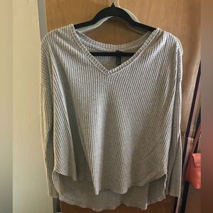 Grey Waffle Long Sleeve